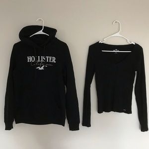 2 Pack, Hollister Hoodie & Long Sleeve Tee